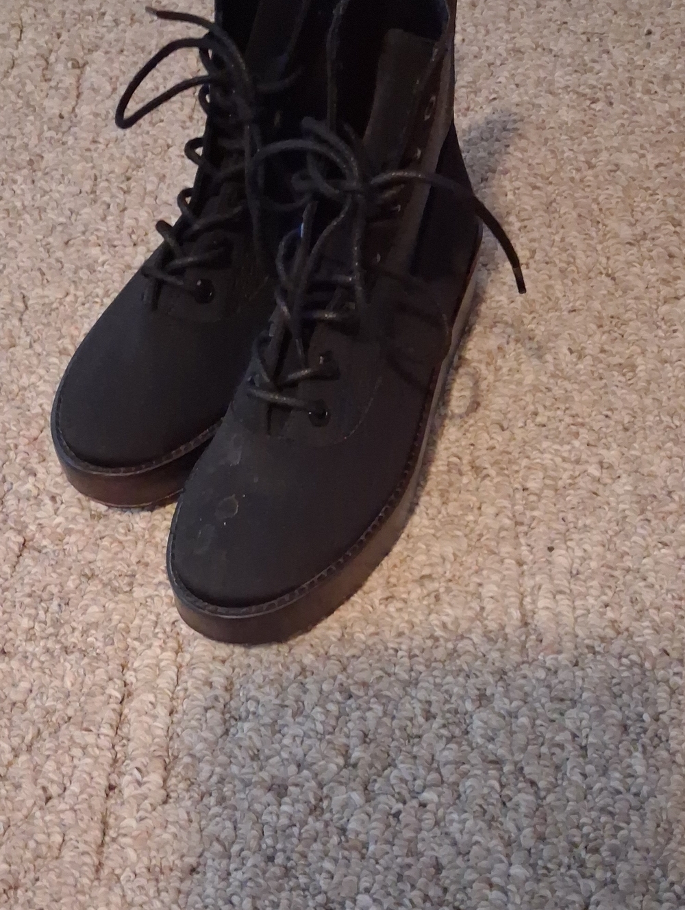 Classic Black Lace-Up Ankle Booties for Women